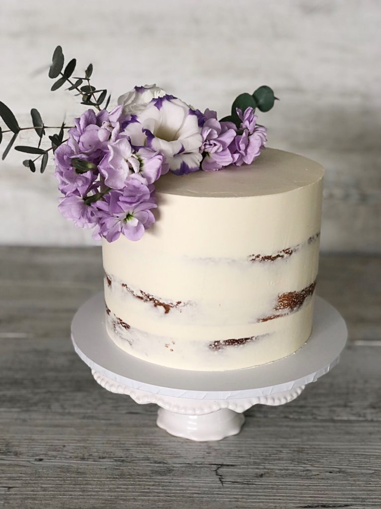 Semi Naked Cake with Fresh Flowers | Chaos & Couture Cakes by Nadia